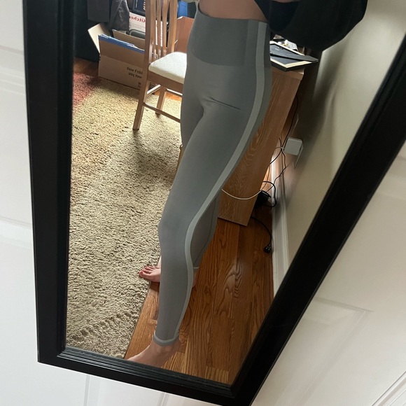 Outdoor Voices Pants - Graphite/Dove Seamless Full Length Leggings